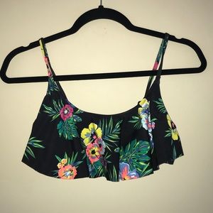 Floral bikini top